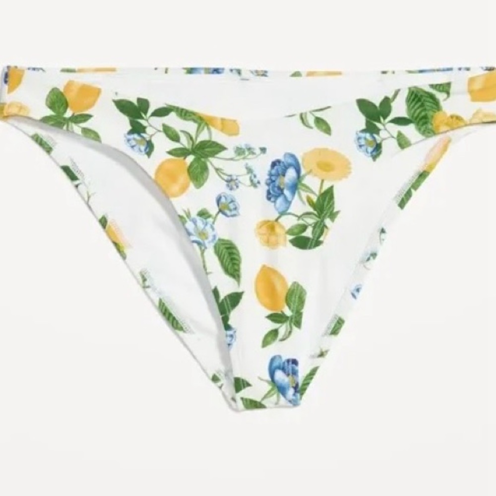 Old Navy Low-Rise V-Front French-Cut Lemons & Flowers  Bikini Bottom Size 2X